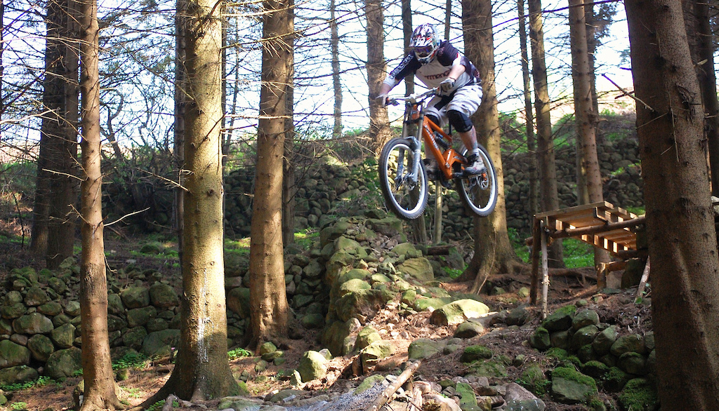 Big drop at the bottom of the trail.....