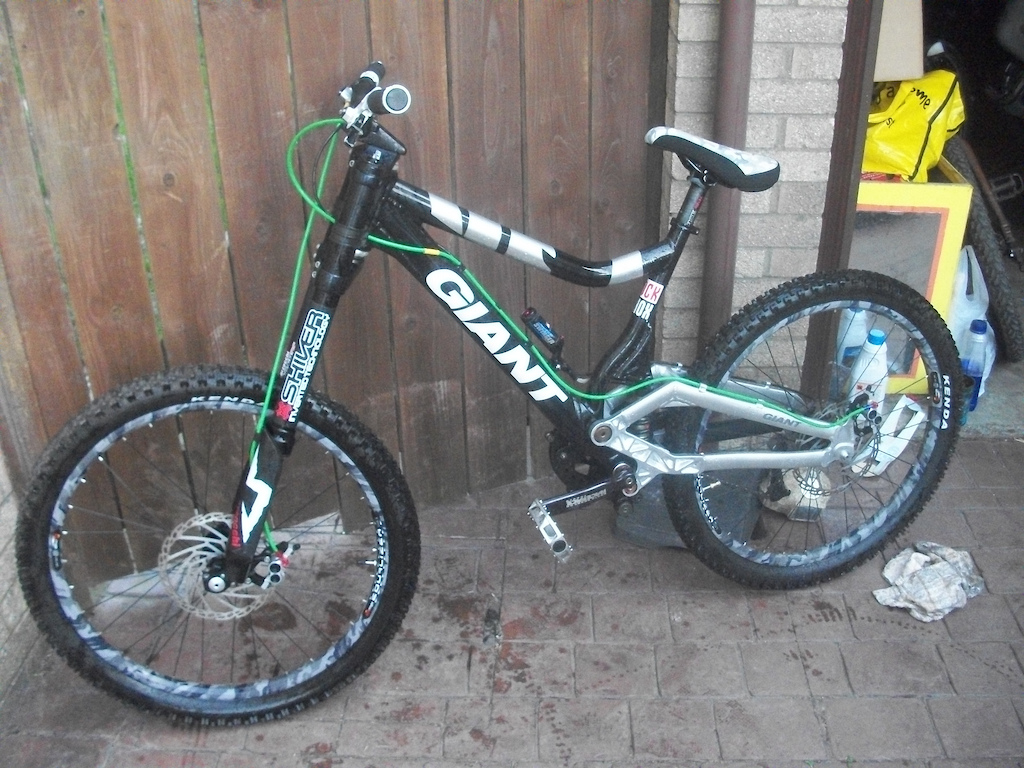 The new toy after just being ridden for the first time after being built. Clean as a whistle after a wash.