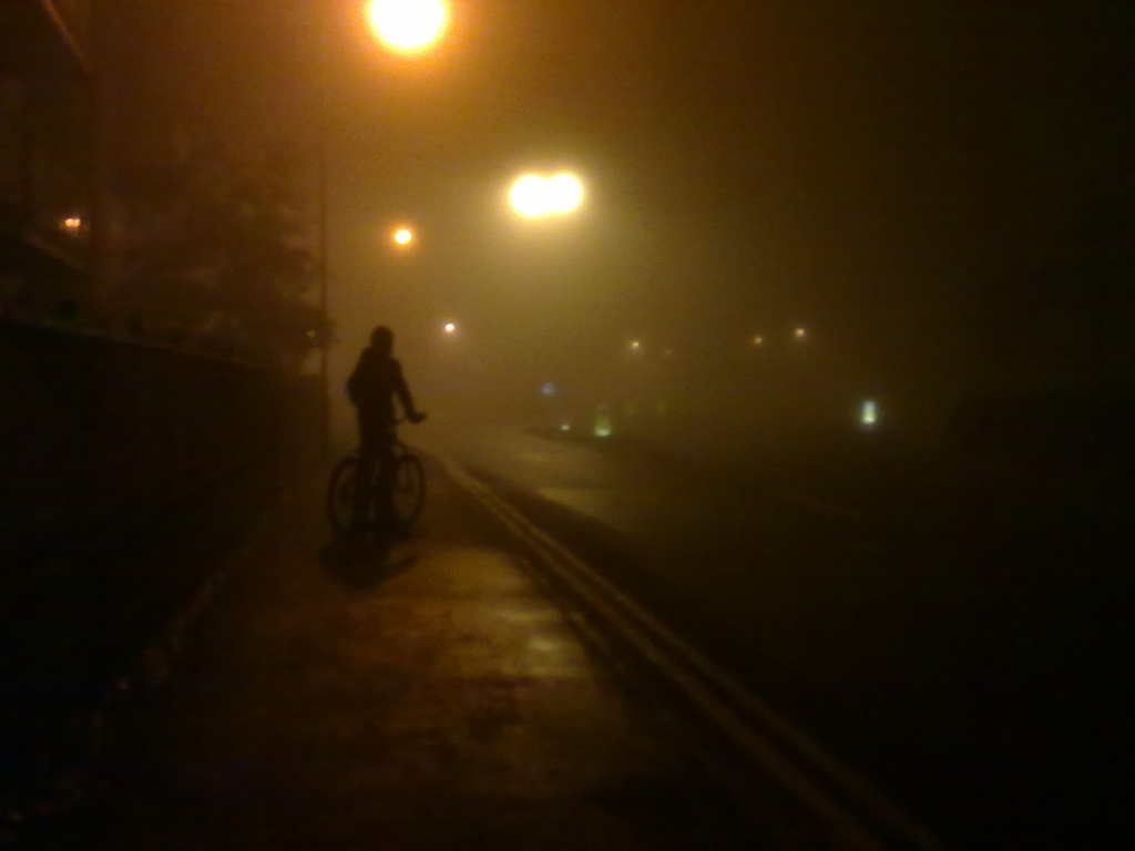 One really foggy night.