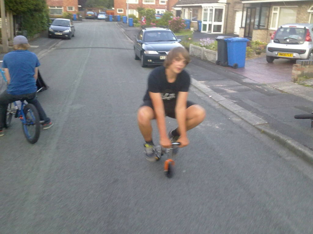 me riding some sick monkey bike
