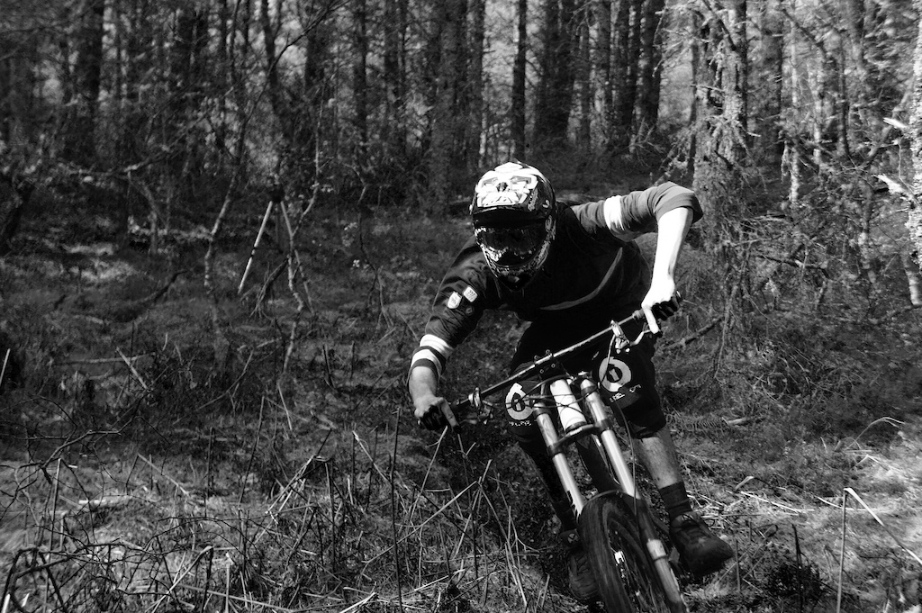 B and W bump in trail