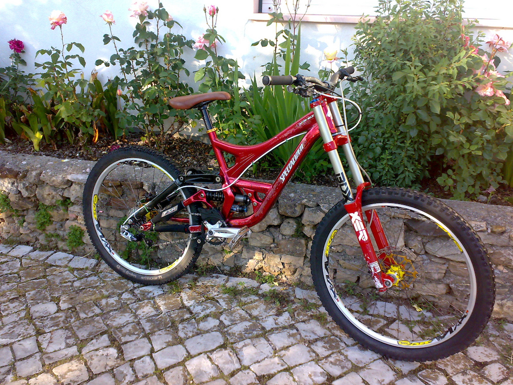 Specialized demo 8 2007
One year after!
Boxxer World Cup
Mavic Deemax
Formula oro k18
Hope disc brake
Sunline Stem
Sram X 9