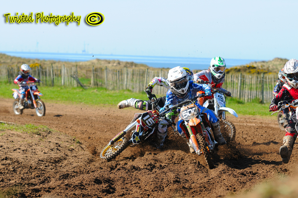 Carnage from the wee 65 cc riders