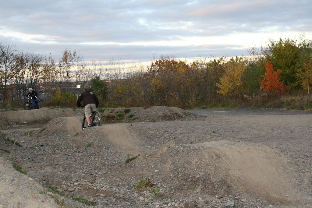1st time at kimble bike park. very old.