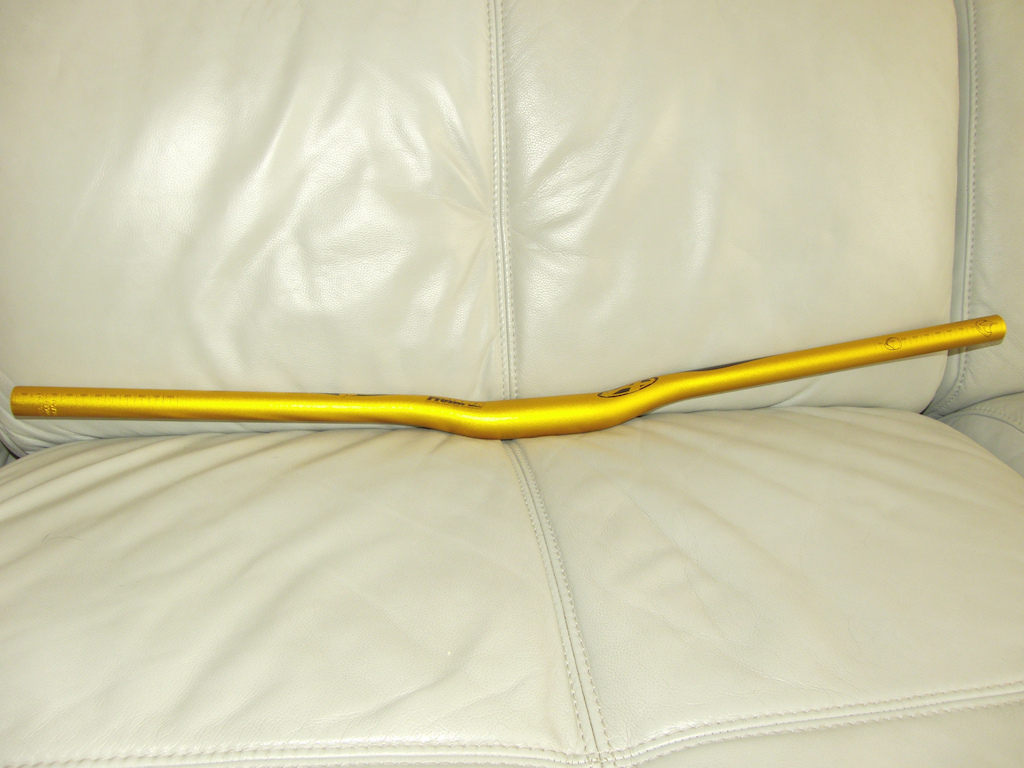 new answer protaper dh bars in gold 780mm wide 1/2inch rise