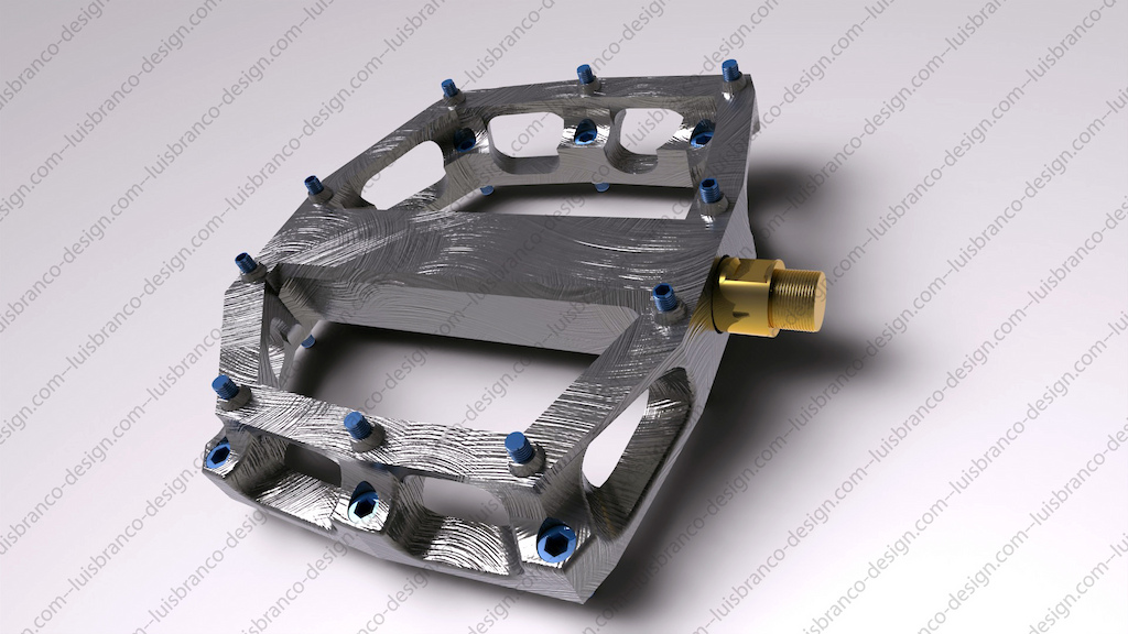New flat pedals that i have designed, currently we are testing it. Magnesium and titanium axle. Hope you like it ;)