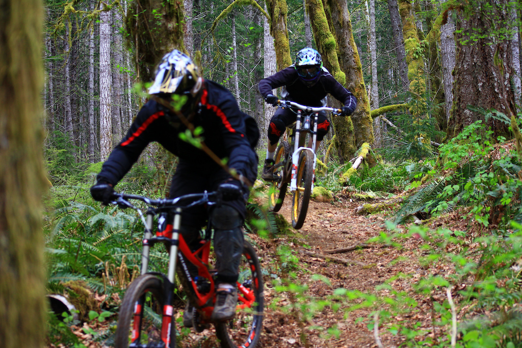 Pinning out of the berm...