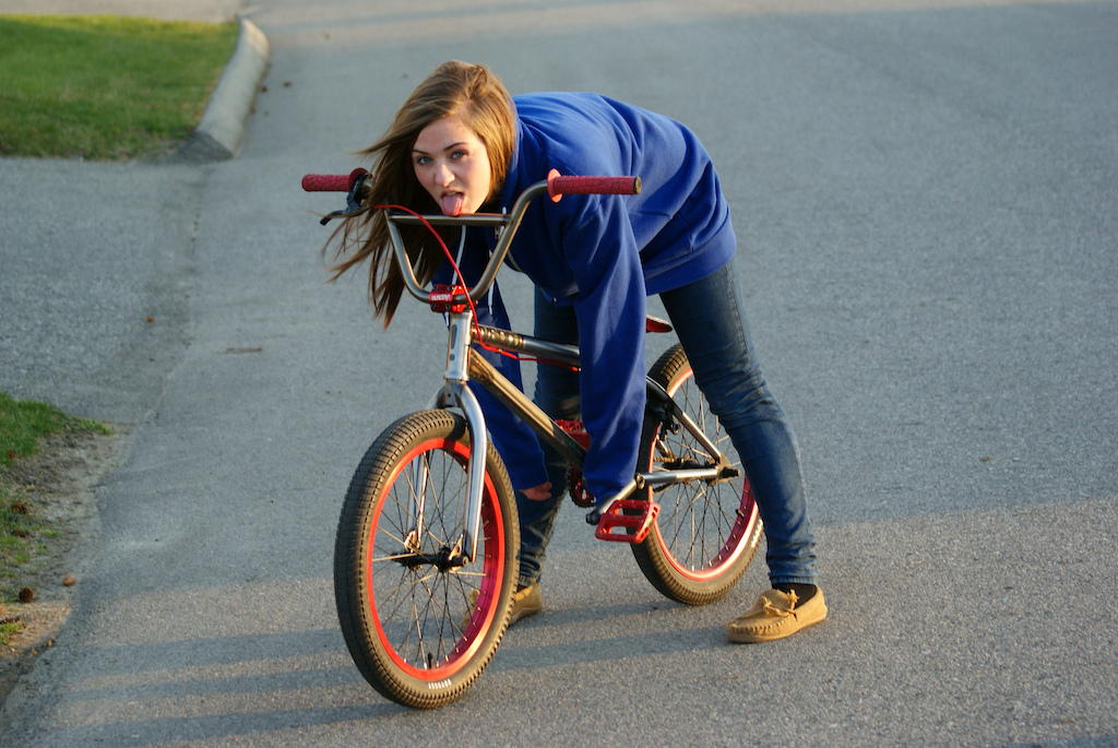spooning lol. i love my bike