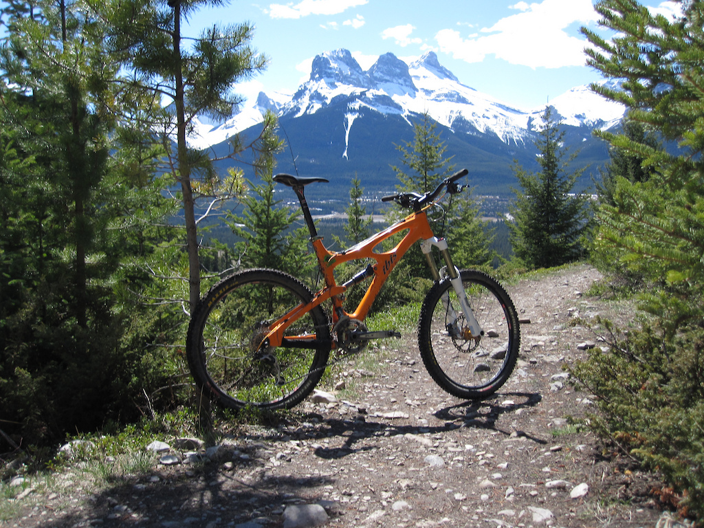 My bike with the 3rd most photographed mountain in the world as a background