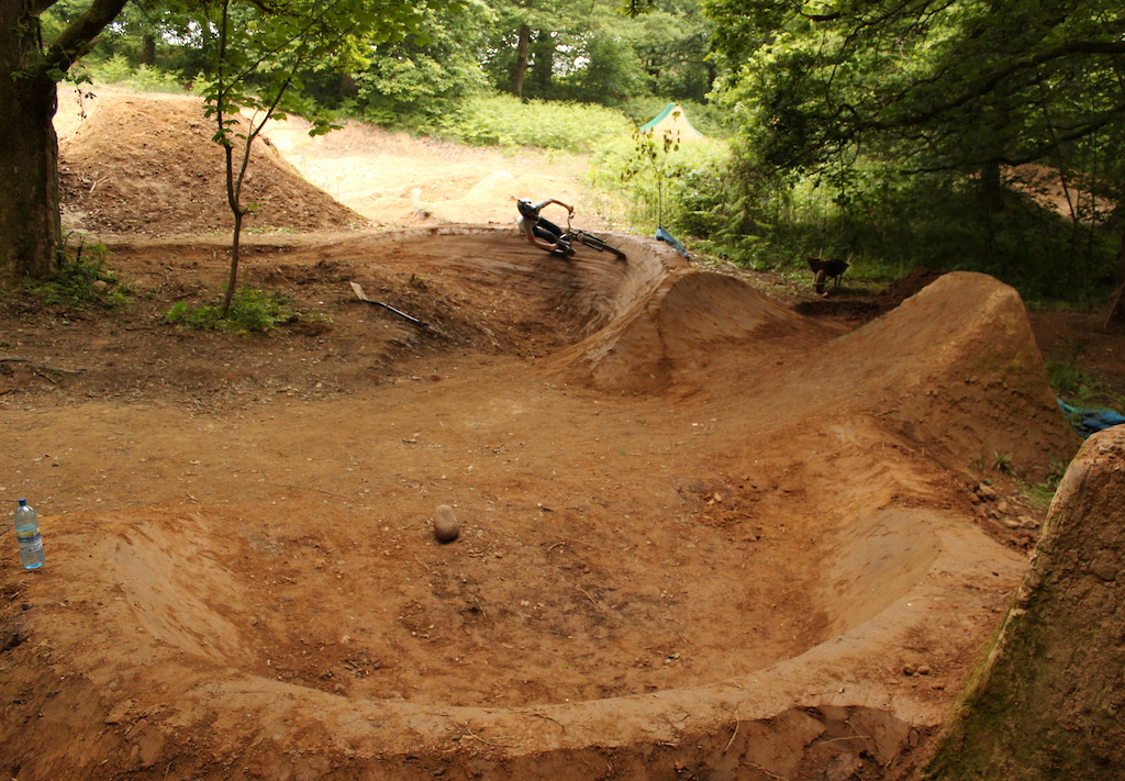 Riding first of the trolol berms on small but epic line.