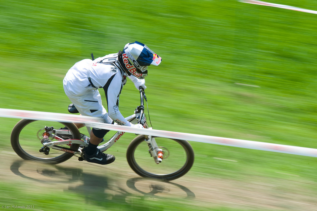 Steve Smith rides during practice at the US Open of Mountain Biking. Stevie won here a few years ago, can he do it again?