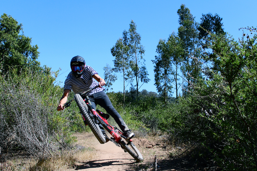 Tryin out the new bike