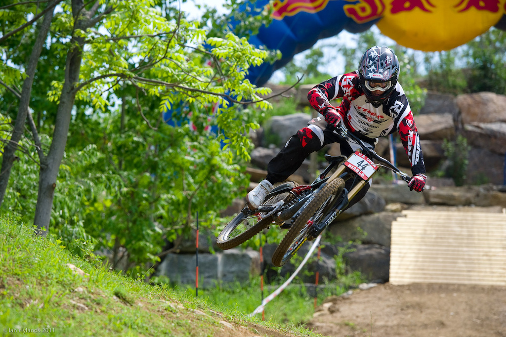 Aaron Gwin, day two of DH practice at the US Open