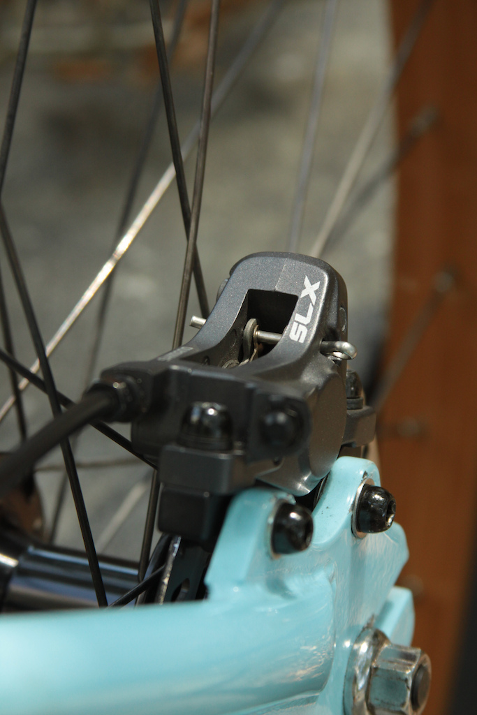 Shimano SLX BR-M665. The best brake as far as I'm concerned. More specs upon request.