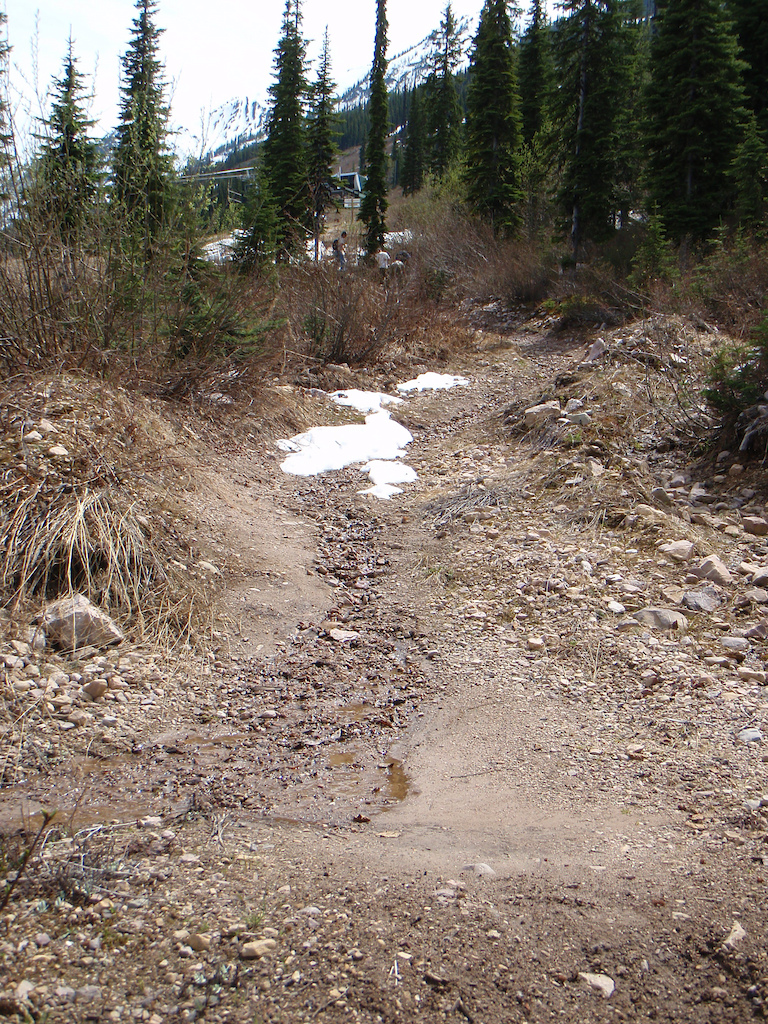 After a winter of huge wet, some trails have been water damaged.
