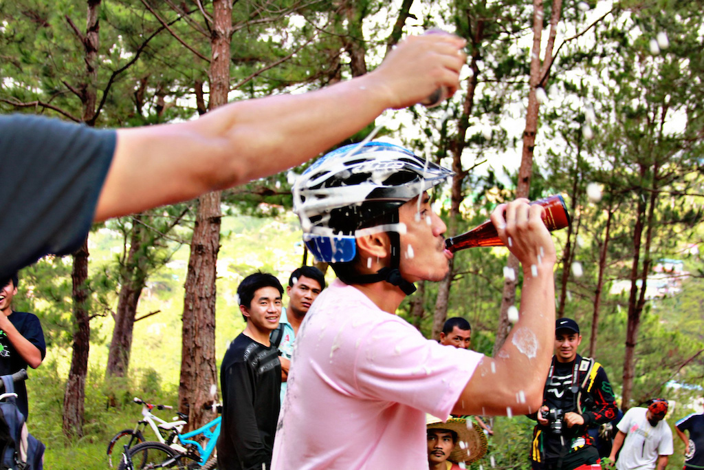 beer shower