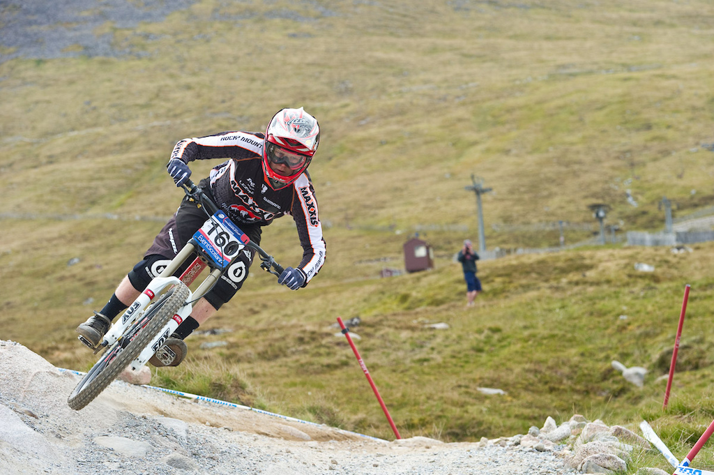 Racing to qualify at the 2011 UCI MTB World Cup DH  in Fort William, Scotland