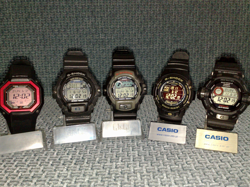 moja skromna kolekcja Casio G-SHOCK.