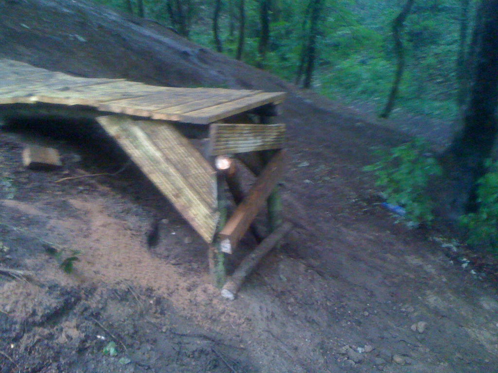 Just a few pics of a northshore dorp we have built , looks pretty sketchy in the pictures , but it is atchully really slik in person