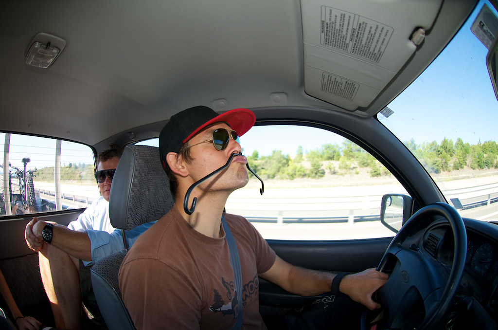 Moustache driving