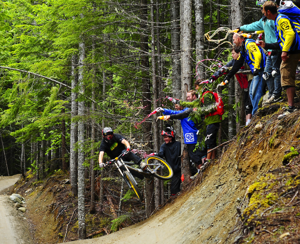 The Whistler Bike Park is home to the Camp of Champions Mountain Bike Camp. With an amazing coach to rider ratio of 1:3 maximum, you learn so much in such a short time it will amaze you. At camp you ride from 10AM to 4:30PM in the bike park and then from 6-10 in The Compound. Ride the best bikes in the world from 11 different brands and get coached by Mike Montgomery, Greg Watts, Fogel, Brett Tippie, Ryan Berreclaw, Justin Wyper, Casey Groves and many more. This is where you want to be riding this summer.