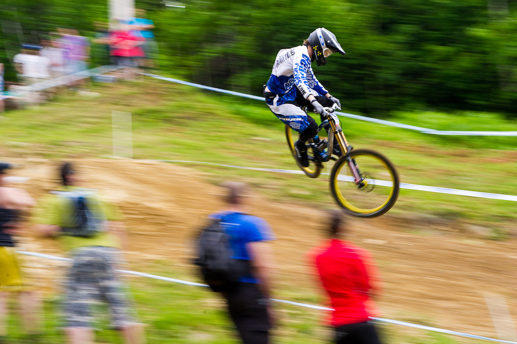 Lewis Buchanan's scrub/whip off the same booter kept him low and the crowd went wild!