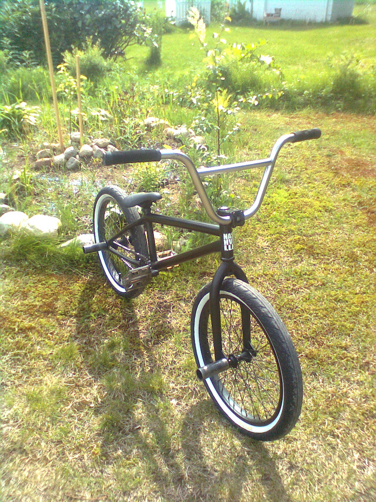 Verde eon 2011, Stem: Primo aneyelator, Bar: United grande 8.25, Grips: Animal Edwin Delarosa Signature, Fork: United squad v2, Tires: Animal WhiteWall, Seat: Animal Nigel Sylvester signature, Seatpost: Primo, Sprocket: Animal Sprocky Balboa, Pedals: Animal Hamilton PC.
10.8