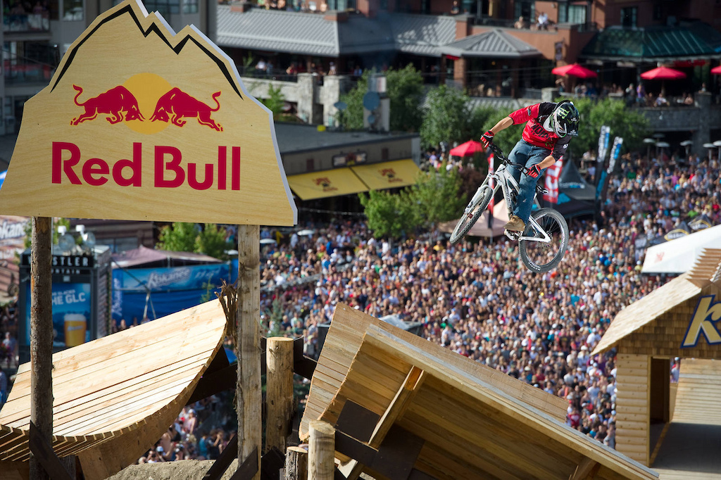 Jamie Goldman jumps during the Red Bull Joyride event in Whistler BC on July 23, 2011