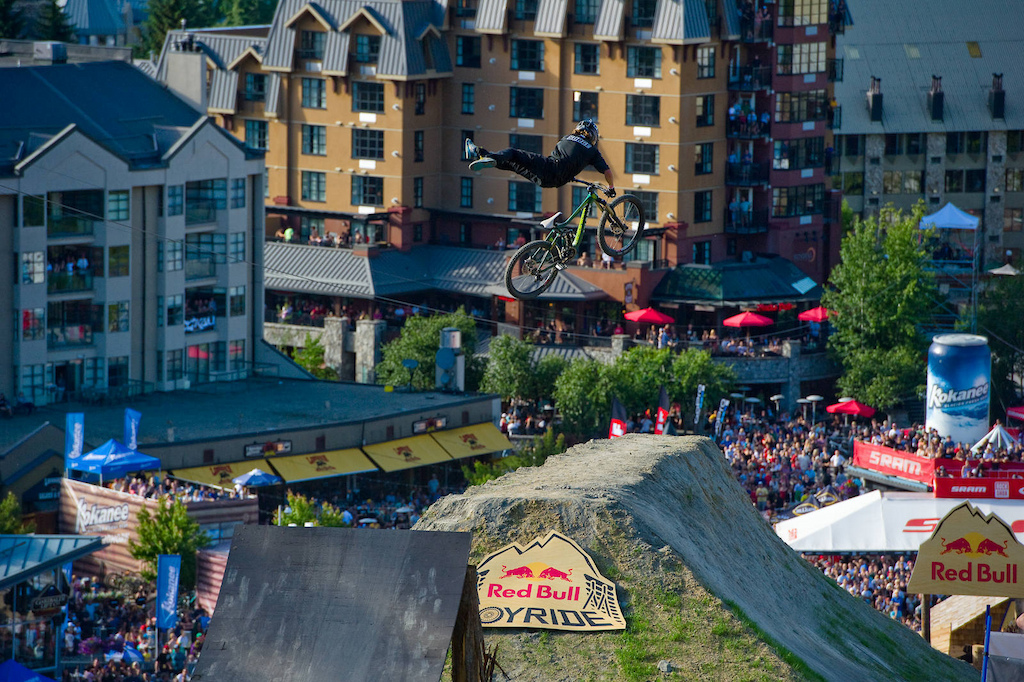 Kurt Sorge jumps during the Red Bull Joyride event in Whistler BC on July 23, 2011