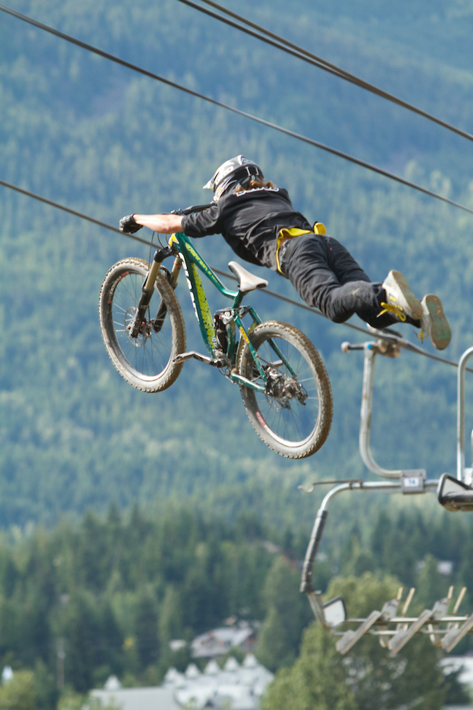 Kokanee Crankworx best trick competition. Photo by Calvin McCormack.