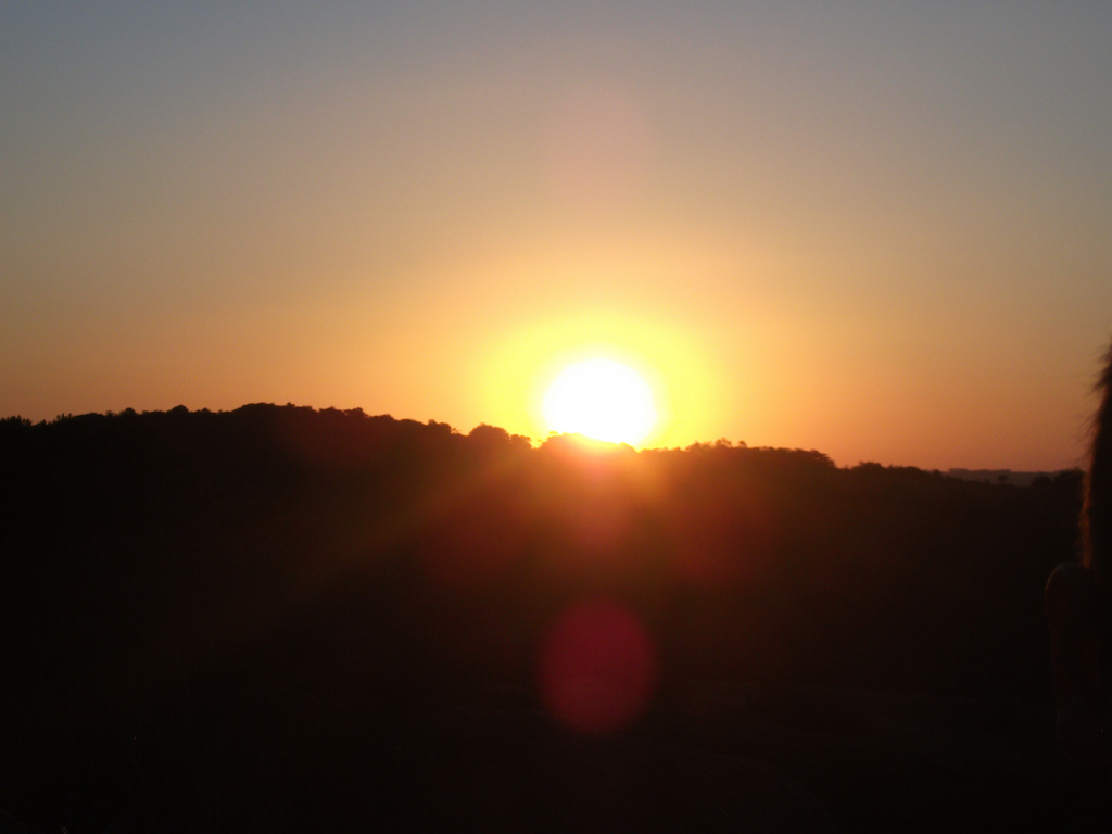 Por do Sol no Cerro das Almas.