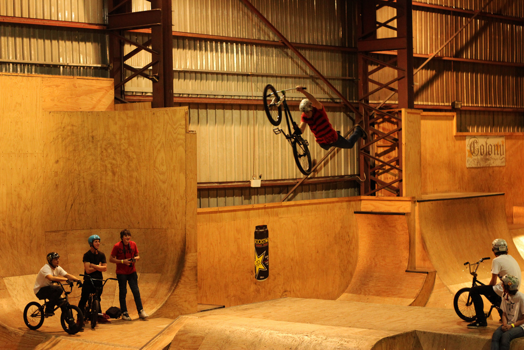 Superseat over the box to redeem myself after missing the seat on the run before.... Not the best experience to miss the seat! Photo by Tom Brown