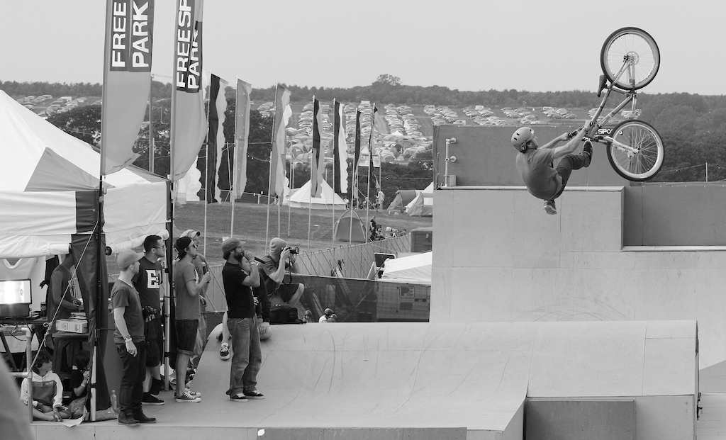 Flip Whip on the box at Bestival.