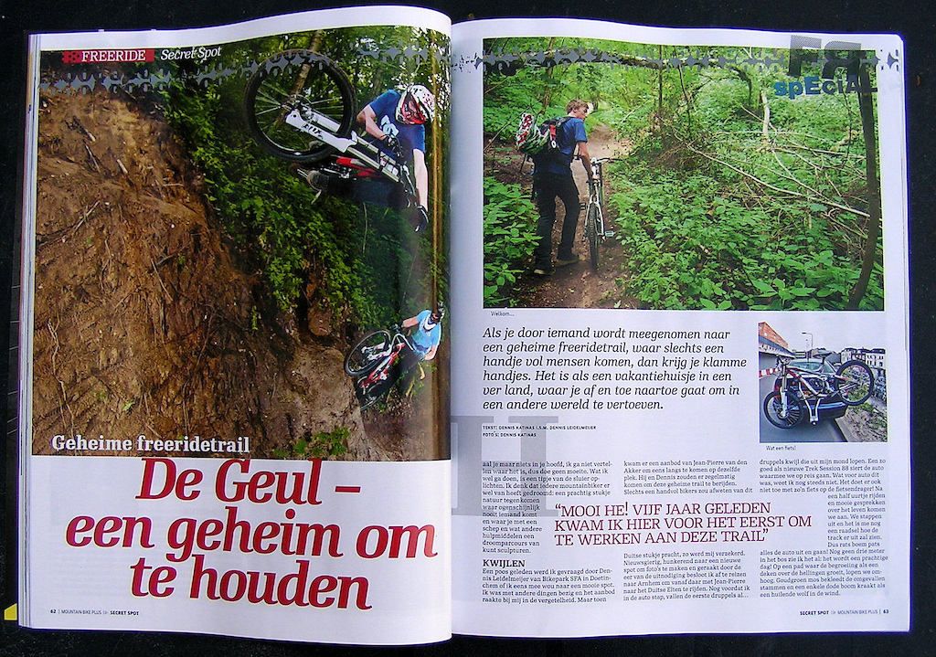 Shoot in mountainbikePlus with Dennis Leidelmeijer and Jean-Pierre van den Akker. 
Story and pictures by Dennis Katinas.