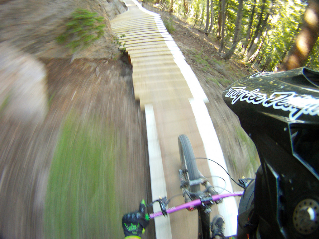 Fast ladder section.