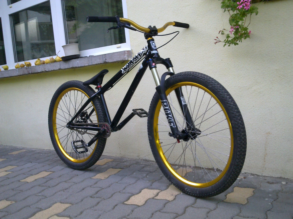 My Blkmrkt riot with my new gold dartmoor raider rims and ns proof bars. Pimpish enough?