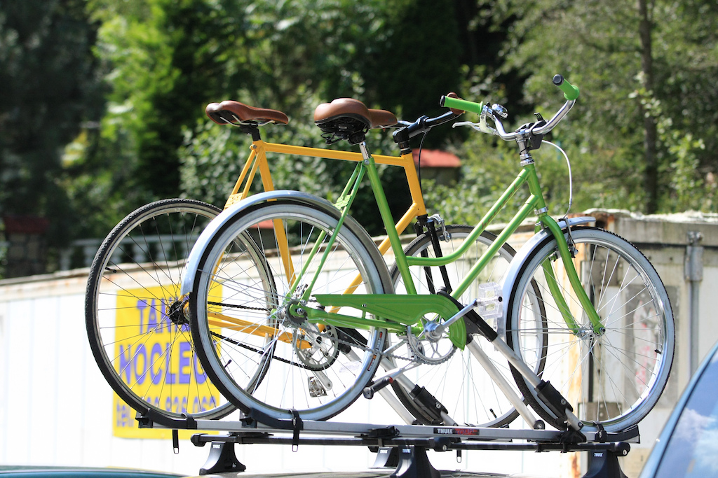 classic bikes at the parking