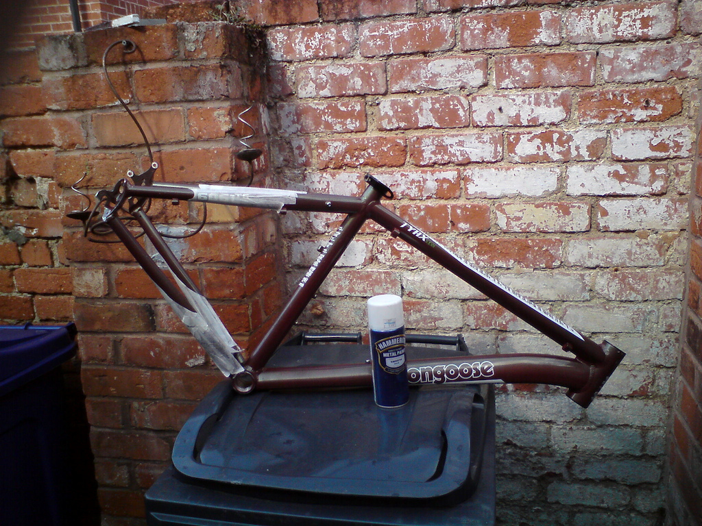 New frame prepped for a little spraying