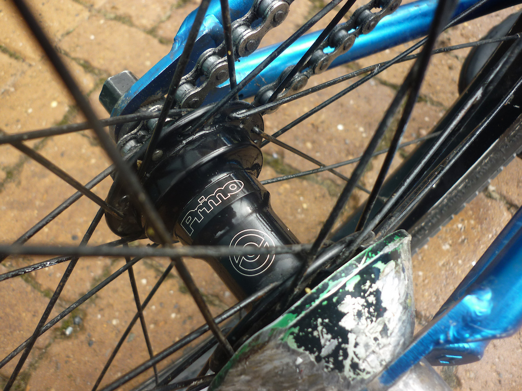 Rear wheel.
Primo Mix Cassette, RHD, 9t