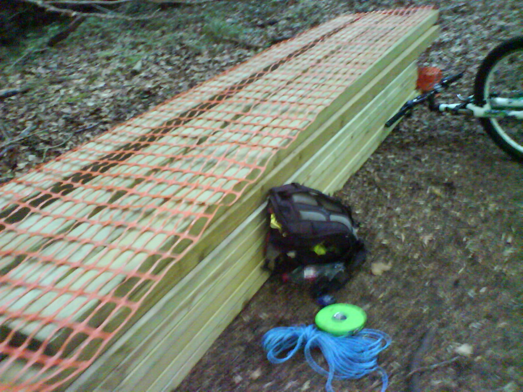 Bridge reconstruction - I got wood! (Beavis laugh)