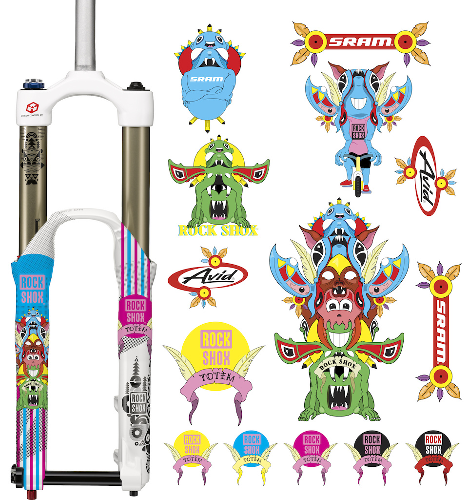 RockShox Do It Yourself Totem Entry:
Monster-Totem! Who likes monsters? Everybody! Get even radder with this gnarly design! Art and Concept by Neil Manuel.