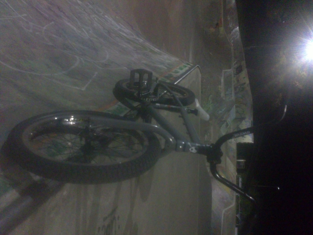 my bike siting on the coping
