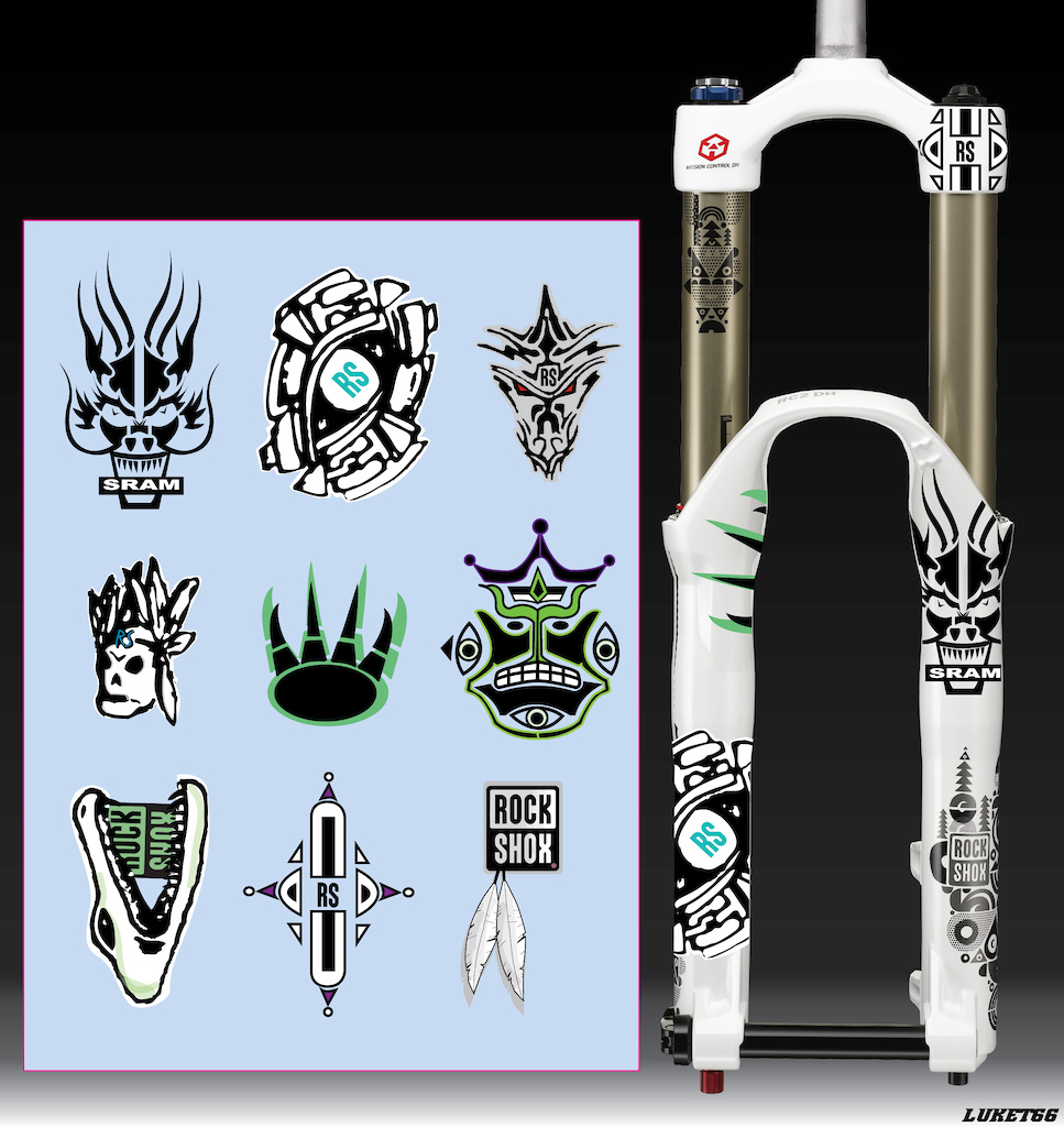 My designs for the RockShox Design it Yourself Contest. Please fave :)