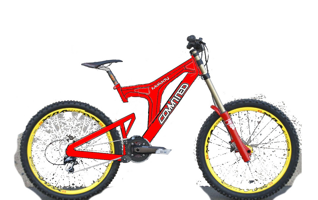 Steven mish next bike , i still dont know what lind of rear suspension it  will have but the front part remind me too much of what happen to my left wrist , so let see if he will come and work on his new bike project