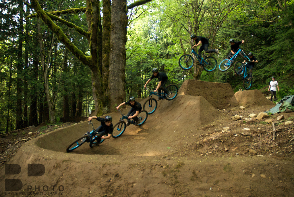Anthony getting technical with a tailwhip on this tricky jump that goes straight into a 90 degree berm