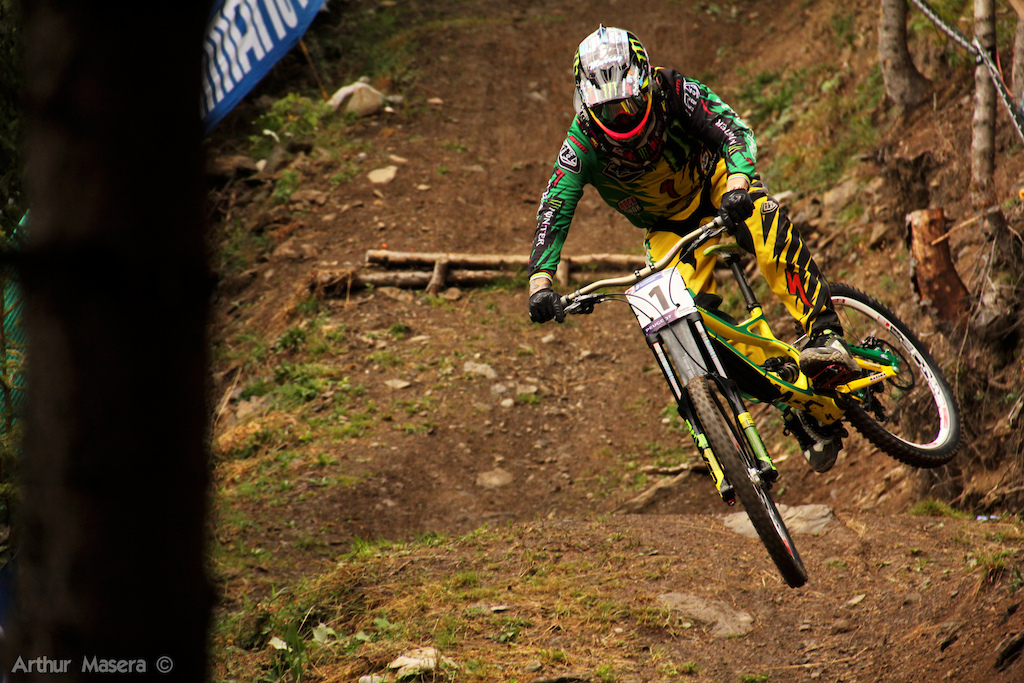 Sam Hill was back for the world champs after his crash 1 month and half ago.