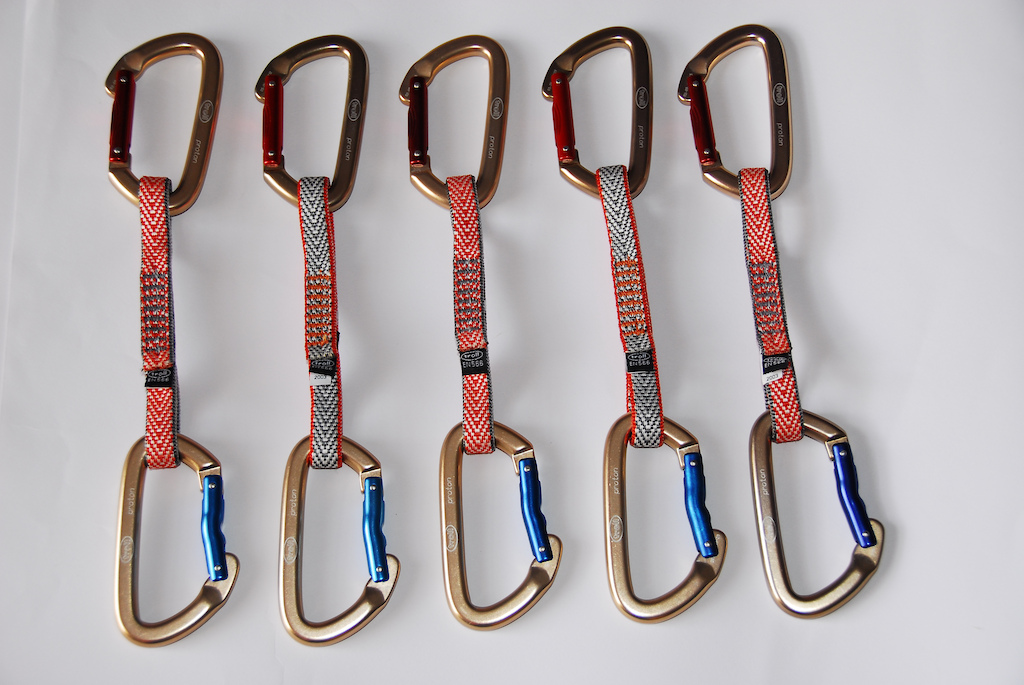 Set of 5 new Troll climbing Quickdraws for sale on Ebay check out
http://www.ebay.co.uk/itm/270812120104?ssPageName=STRK:MESELX:IT&amp;_trksid=p3984.m1555.l2649