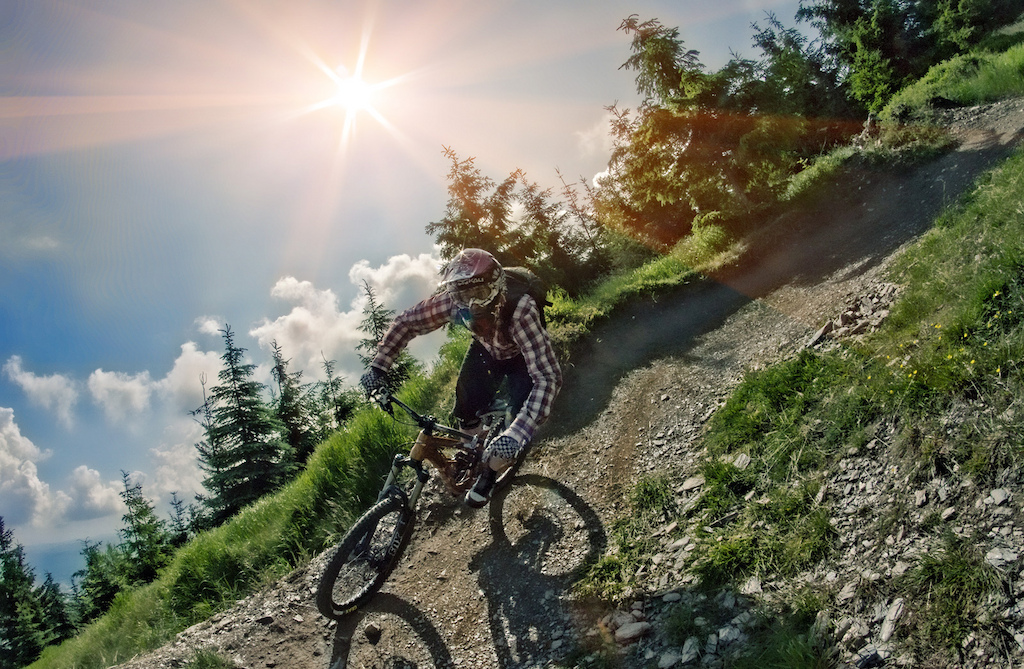 Testing the new AGang Ninja 3.0 on my favourite trail. Photo by Jan Mocnak.