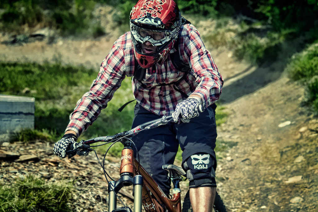 Testing the new AGang Ninja 3.0 on my favourite trail. Photo by Jan Mocnak.