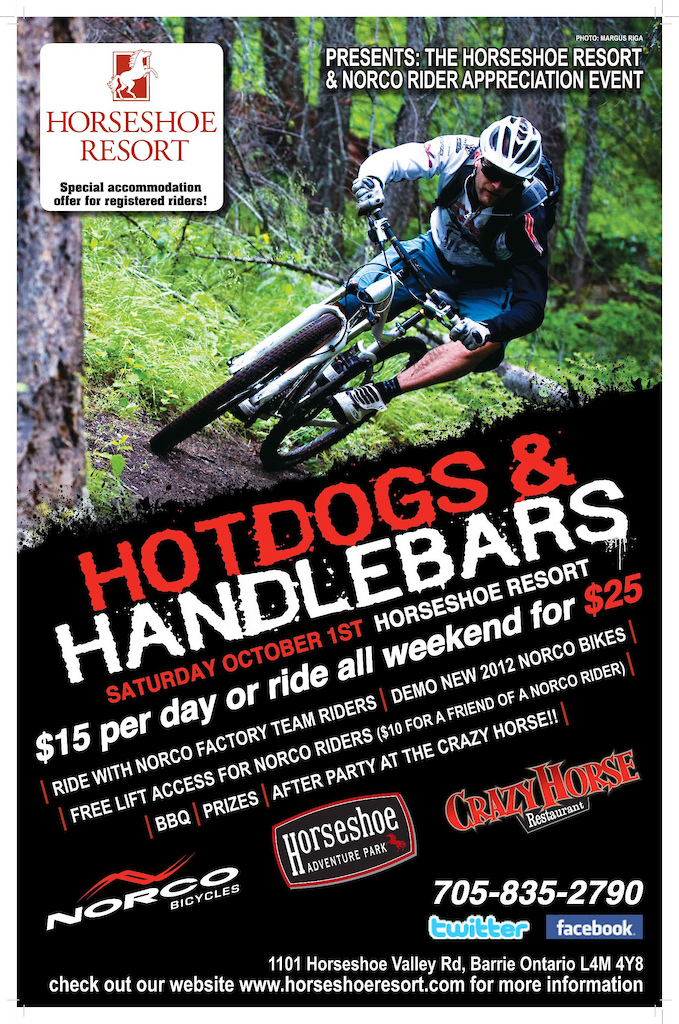 Hotdogs and Handlebars
Oct 1st 2011
Rider Appreciation Day with Norco Bikes